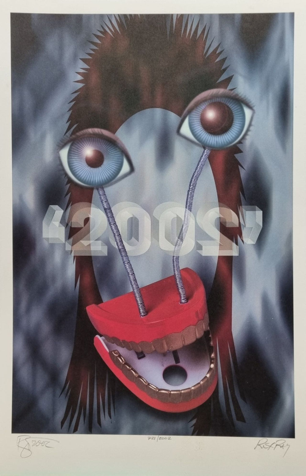 David Bowie 2002 - Two Thousand And Two - Autograph UK memorabilia SIGNED LITHOGRAPH