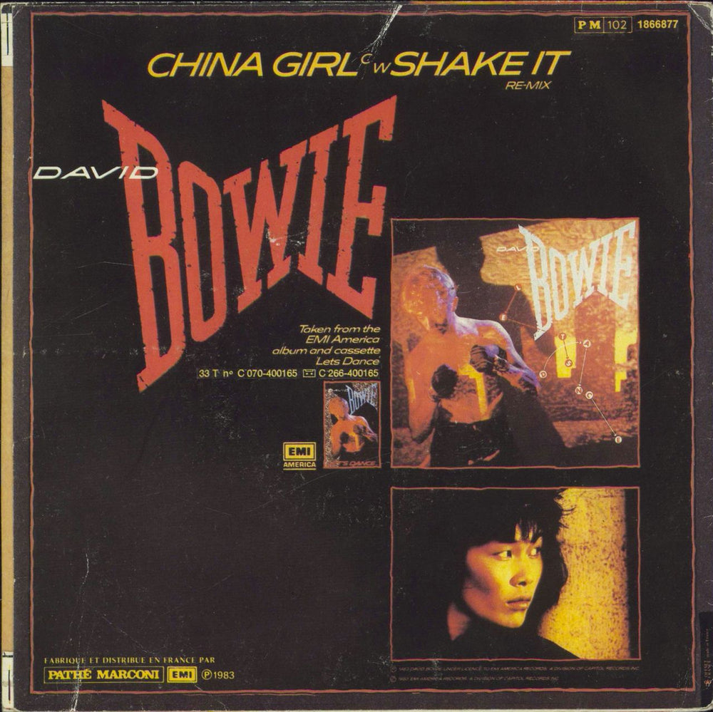 David Bowie China Girl French 7" vinyl single (7 inch record / 45)