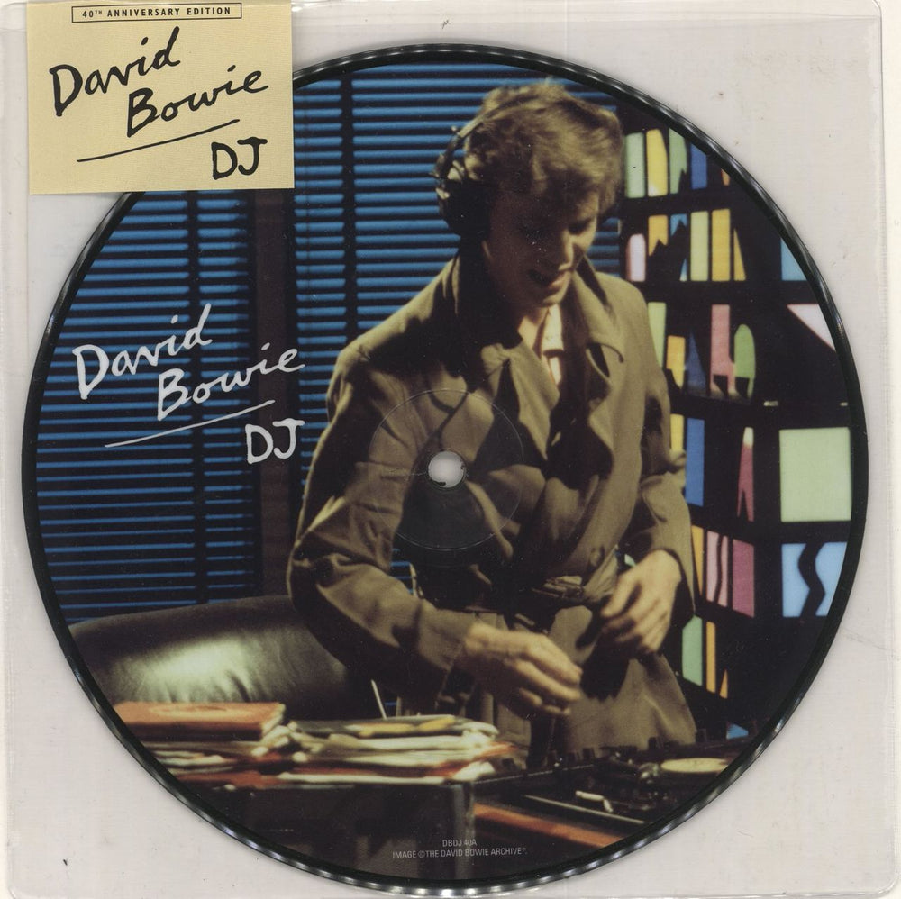 David Bowie DJ - 40th Anniversary UK 7" vinyl picture disc (7 inch picture disc single) DBDJ40