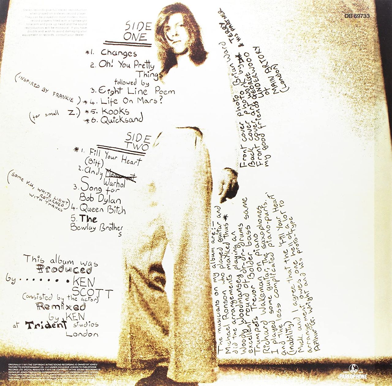 David Bowie Hunky Dory - 180 Gram - Sealed UK Vinyl LP — RareVinyl.com