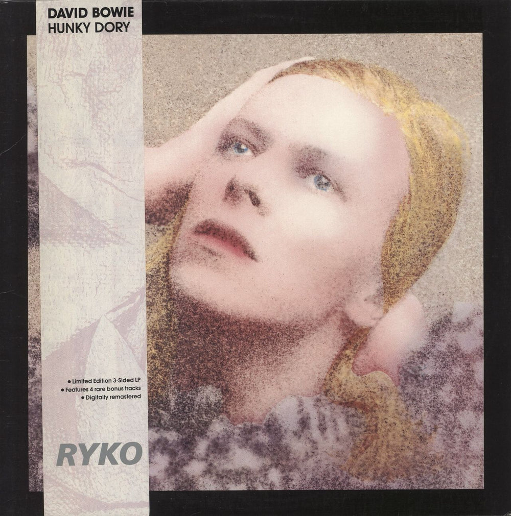 David Bowie Hunky Dory - Clear Vinyl + Belly Band US 2-LP vinyl record set (Double LP Album) RALP0133-2