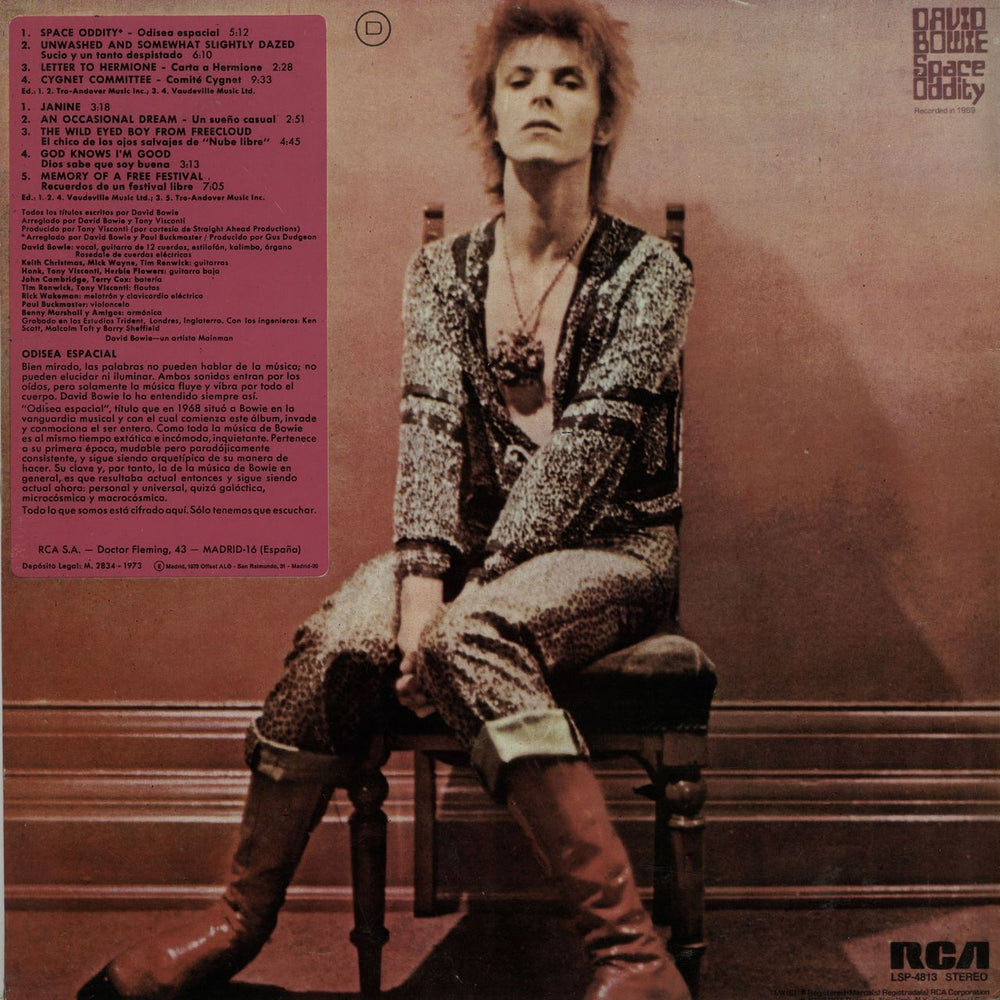 David Bowie Odisea Espacial [Space Oddity] - Complete Spanish vinyl LP album (LP record) BOWLPOD644364