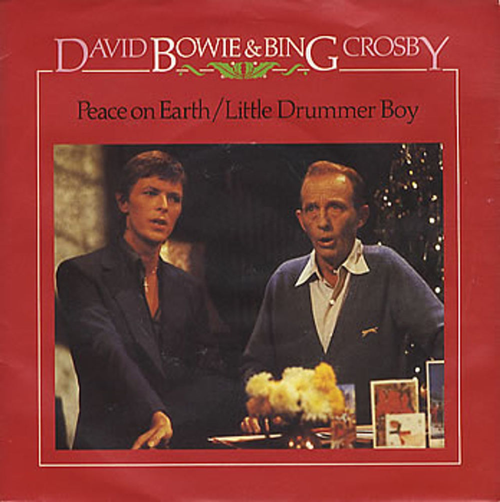 David Bowie Peace On Earth / Little Drummer Boy - P/S UK 7" vinyl single (7 inch record / 45) BOW12