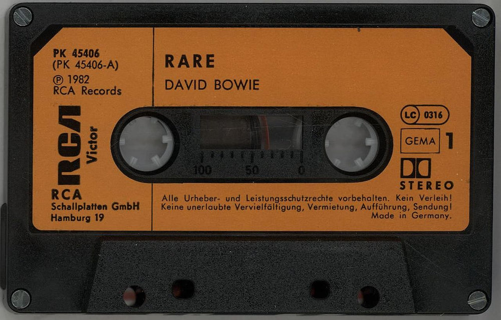 David Bowie Rare - Sealed German cassette album