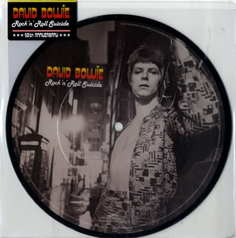 David Bowie Rock 'n' Roll Suicide - RSD14 - Sealed UK 7" vinyl picture disc (7 inch picture disc single) DBROCK40