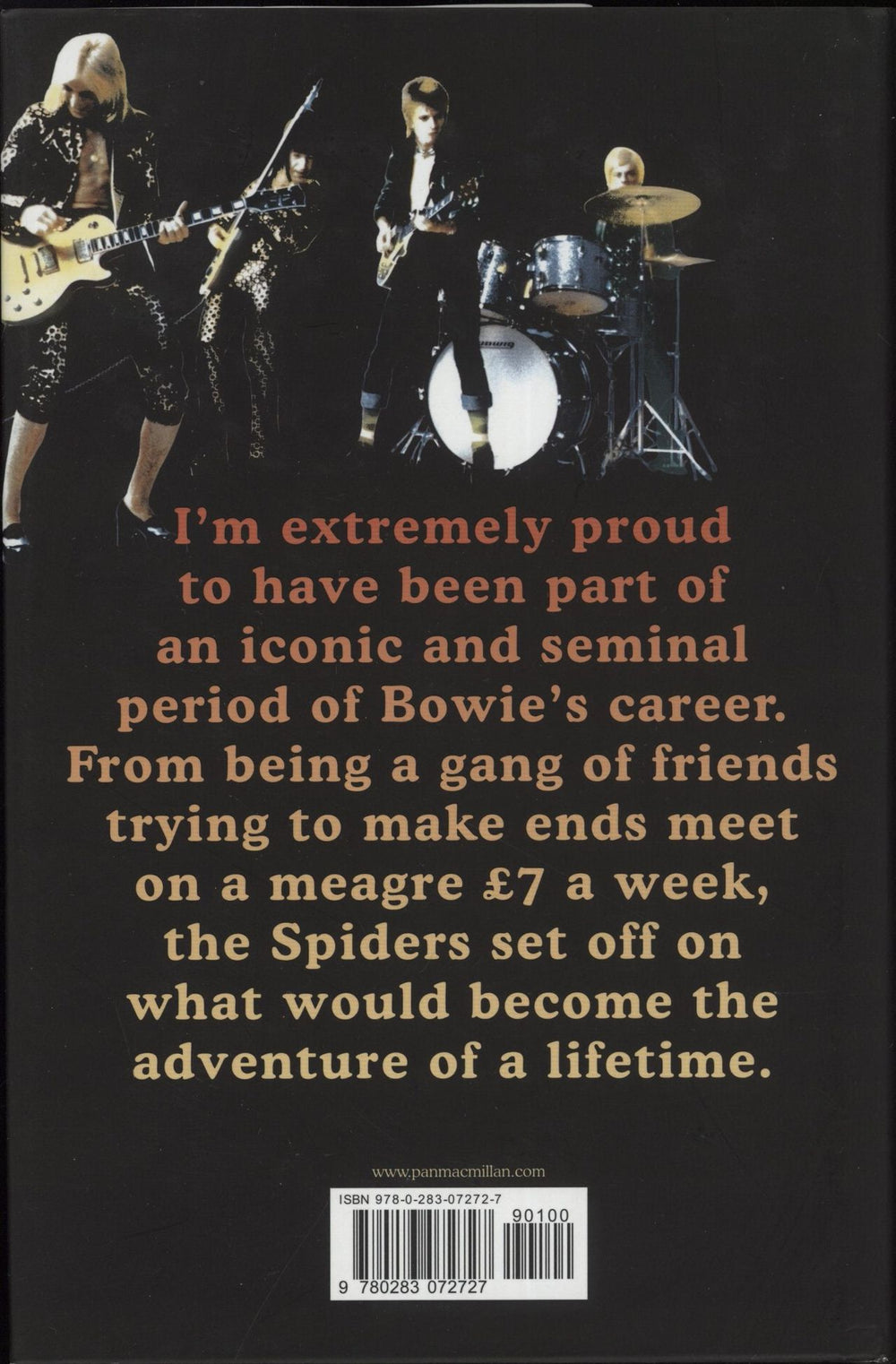 David Bowie Spider From Mars - Autographed UK book 9780283072727