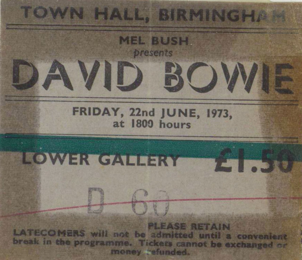 David Bowie The David Bowie Tour 1973 + Ticket Stubb UK tour programme BOWTRTH829286