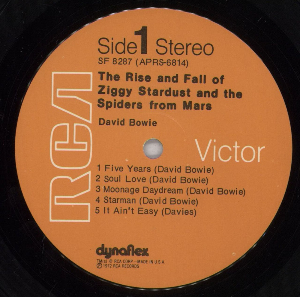 David Bowie The Rise And Fall Of Ziggy Stardust And The Spiders From Mars - VG US vinyl LP album (LP record) BOWLPTH835534