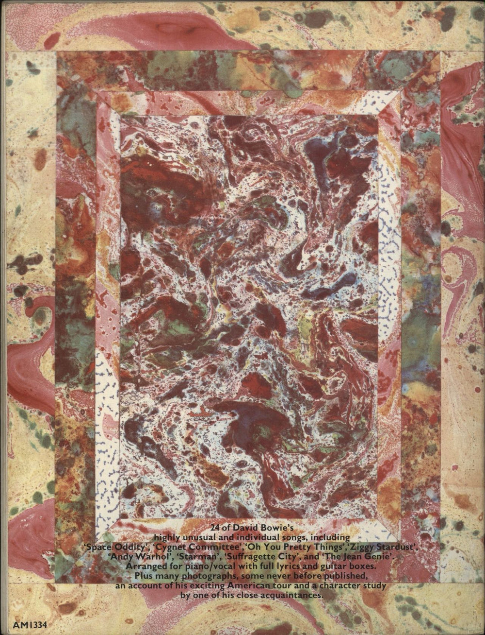 David Bowie The Songs Of David Bowie UK book