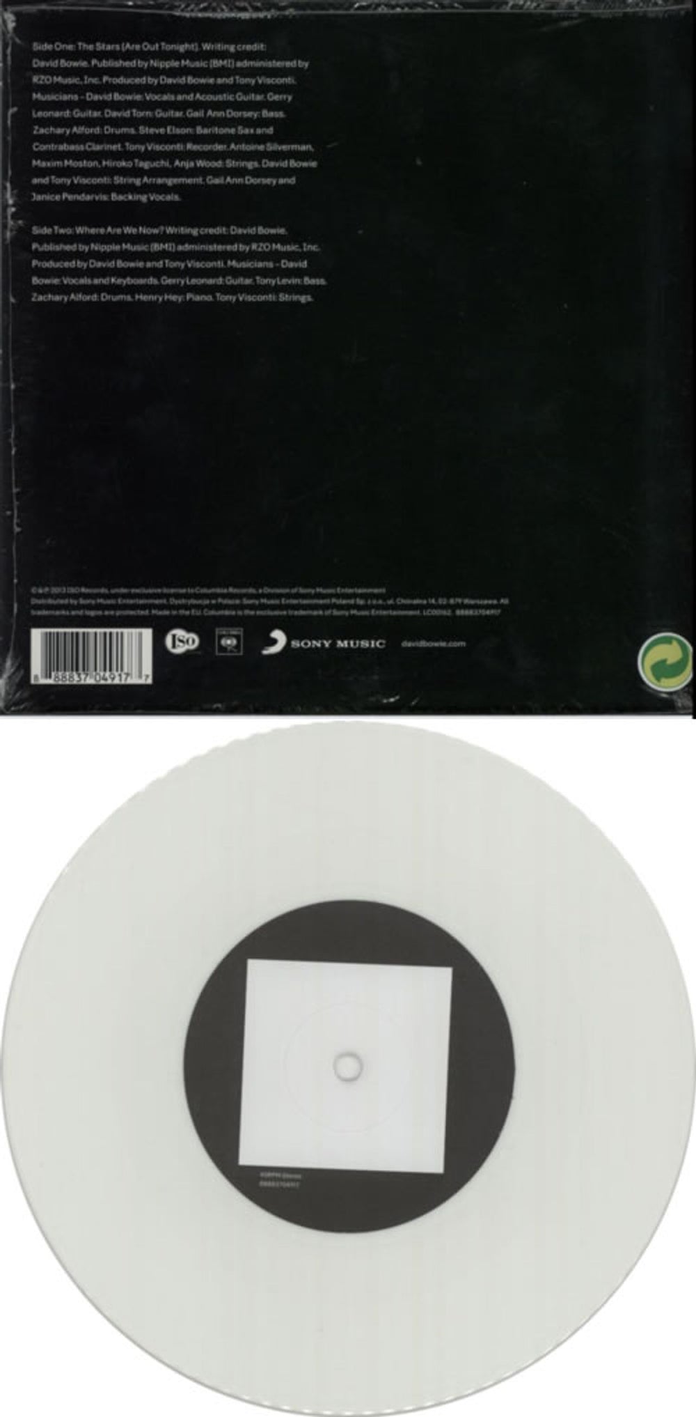 David Bowie The Stars Are Out Tonight - RSD13 - White Sealed US 7" vinyl single (7 inch record / 45) BOW07TH599986