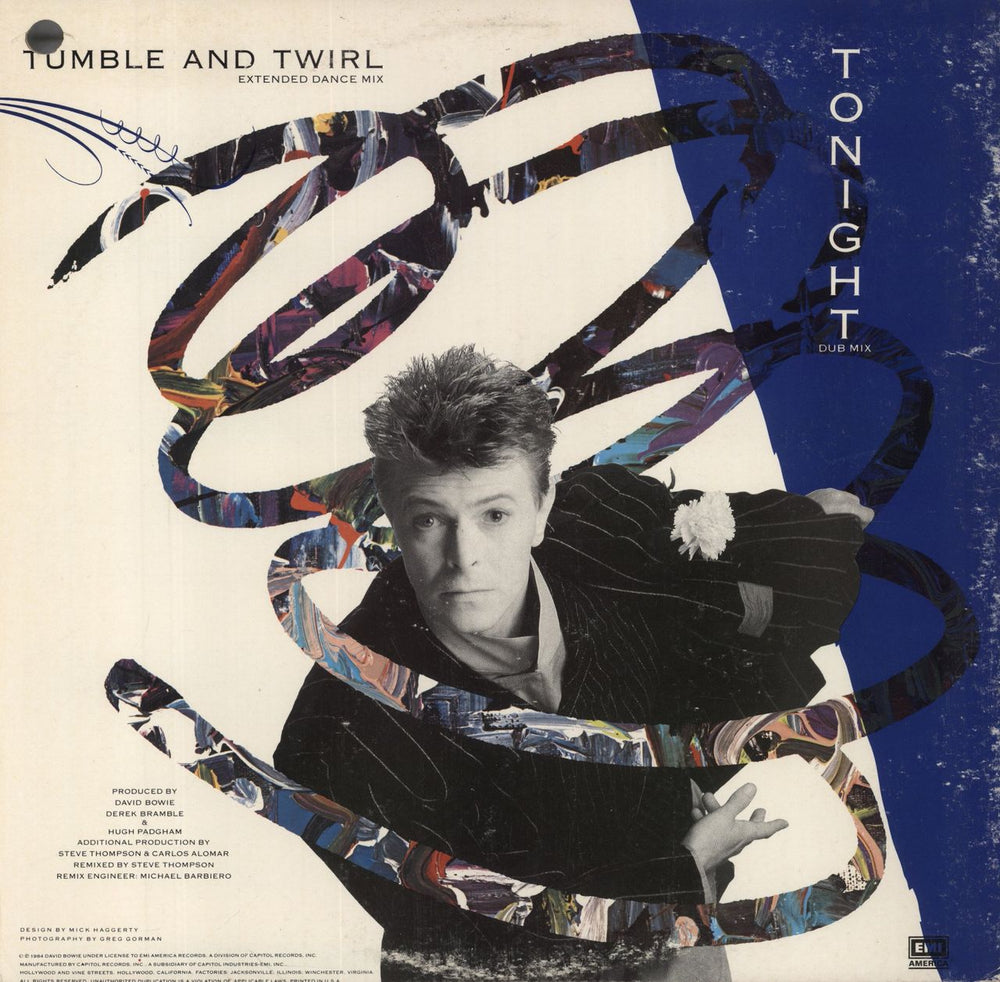 David Bowie Tonight - VG US 12" vinyl single (12 inch record / Maxi-single)