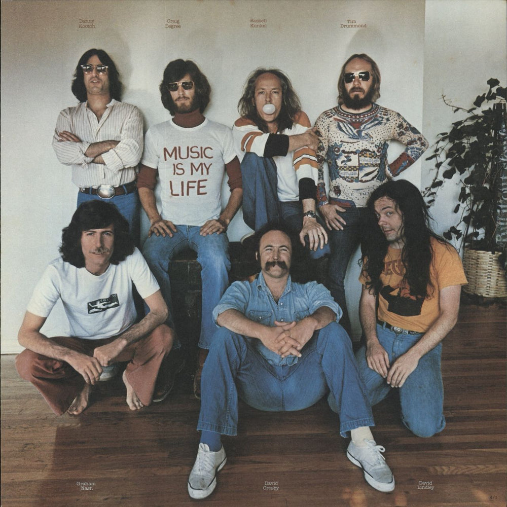 David Crosby & Graham Nash Whistling Down The Wire Japanese vinyl LP album (LP record)