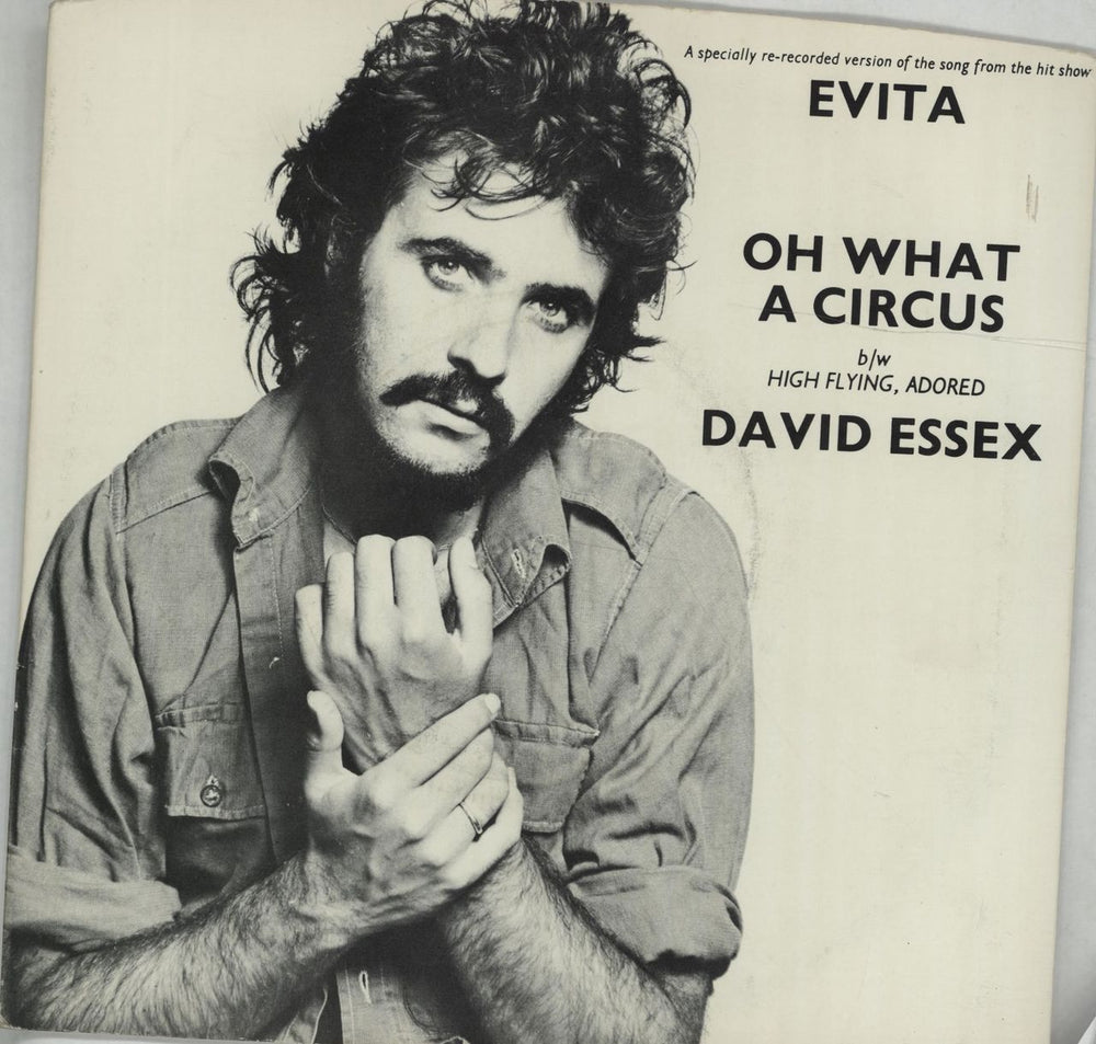 David Essex Oh What A Circus - P/S UK 7" vinyl single (7 inch record / 45) 6007185