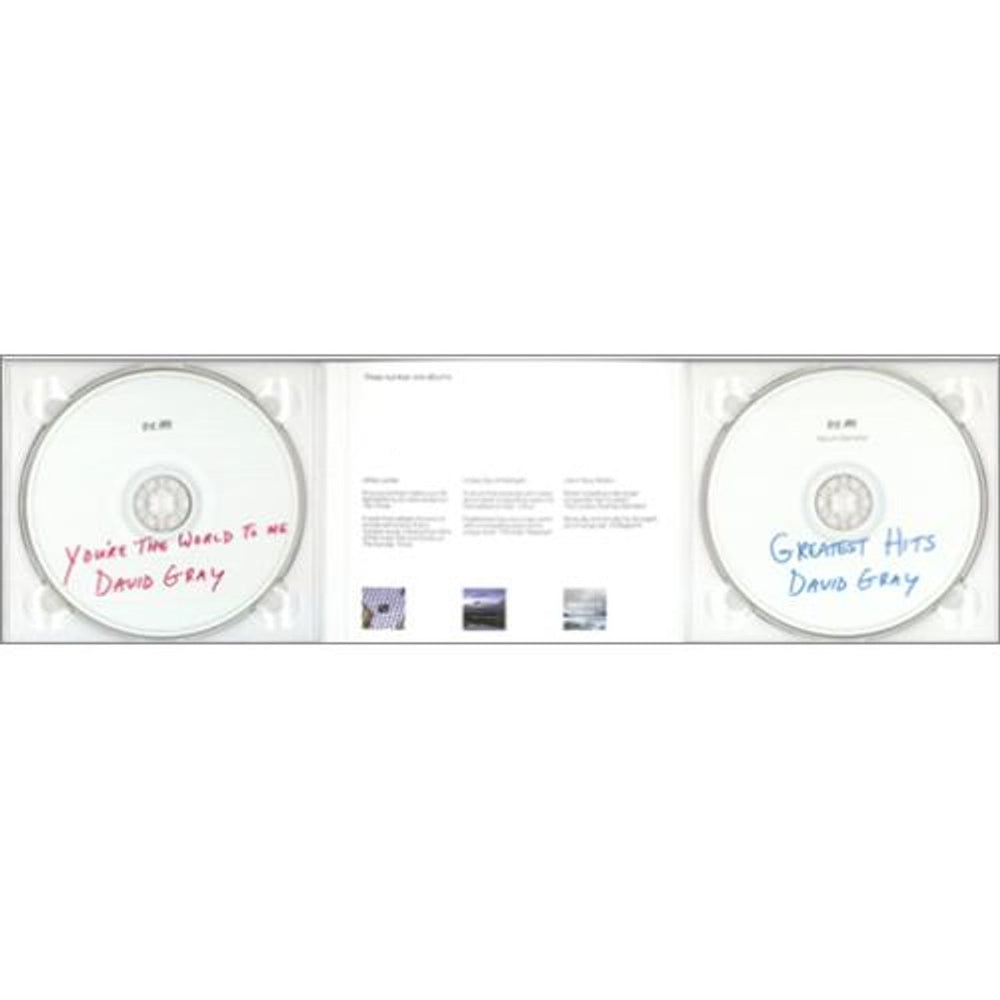 David Gray You're The World To Me / Greatest Hits Sampler UK Promo 2-CD single set (Double CD single) DGR2SYO420760