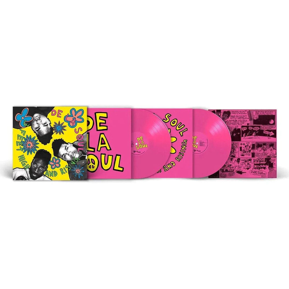 De La Soul 3 Feet High And Rising - Magenta Vinyl + Comic Insert - Sealed UK 2-LP vinyl record set (Double LP Album) RMM-048-1