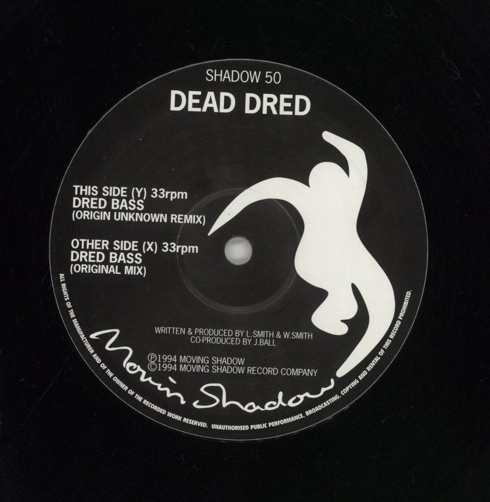 Dead Dred Dred Bass UK 12" vinyl single (12 inch record / Maxi-single) 8GG12DR859050