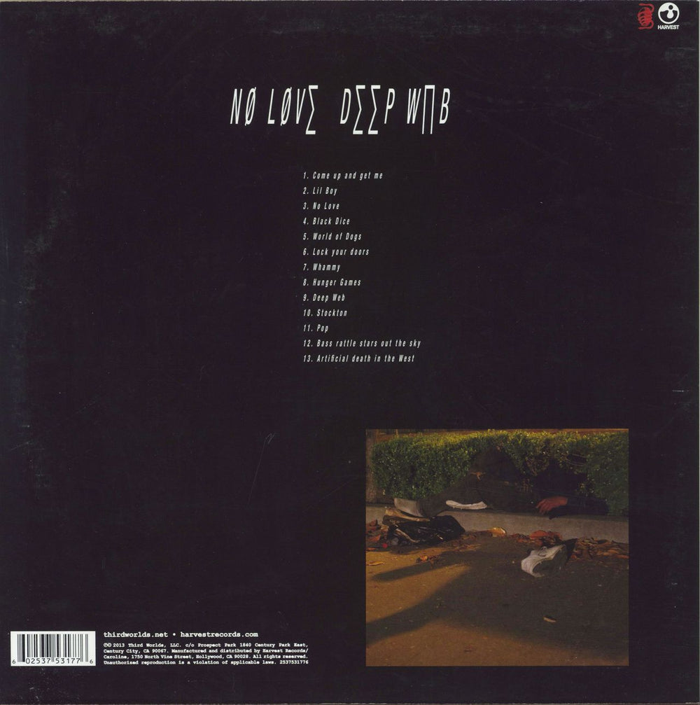 Death Grips No Love Deep Web - 2nd US vinyl LP album (LP record)