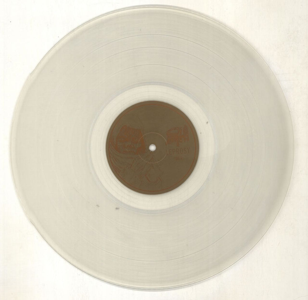 Death Leprosy - Milky Clear Vinyl UK 2-LP vinyl record set (Double LP Album) DET2LLE700553