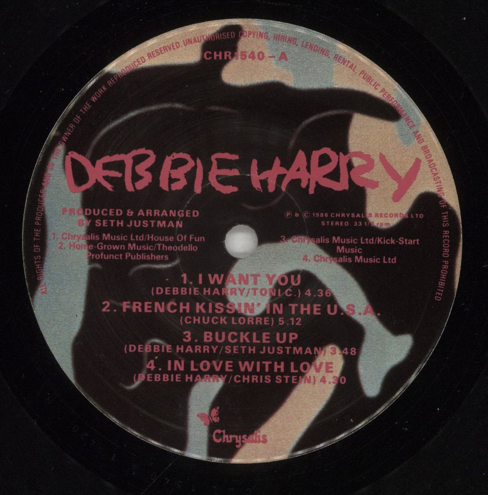 Debbie Harry Rockbird - Pink Titles - Hype Sticker UK vinyl LP album (LP record) DEBLPRO876648