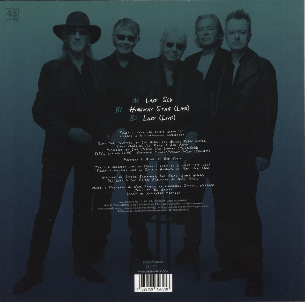 Deep Purple Lazy Sod UK 12" vinyl single (12 inch record / Maxi-single) 4029759196518