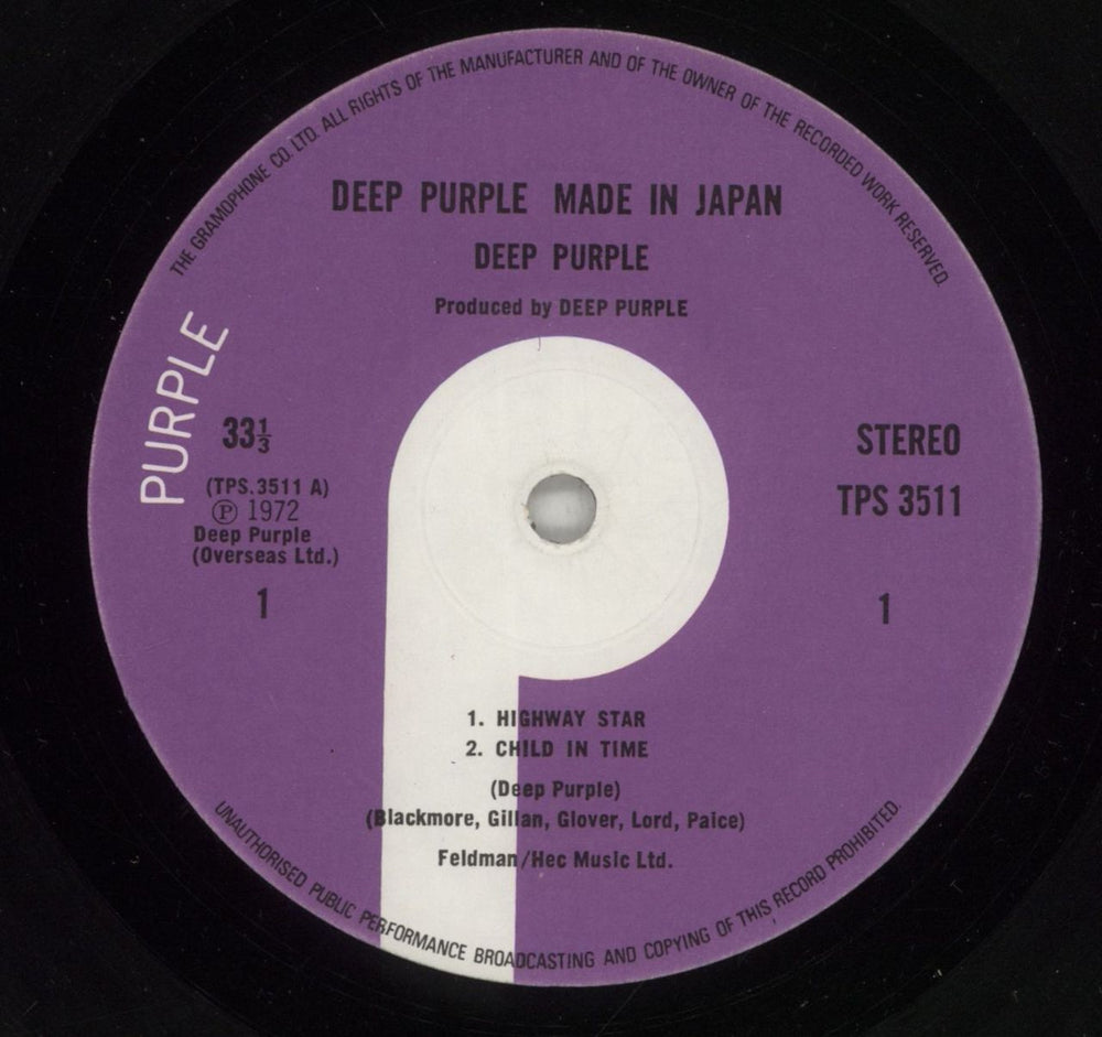 Deep Purple Made In Japan - 1st - VG UK 2-LP vinyl record set (Double LP Album) DEE2LMA772754