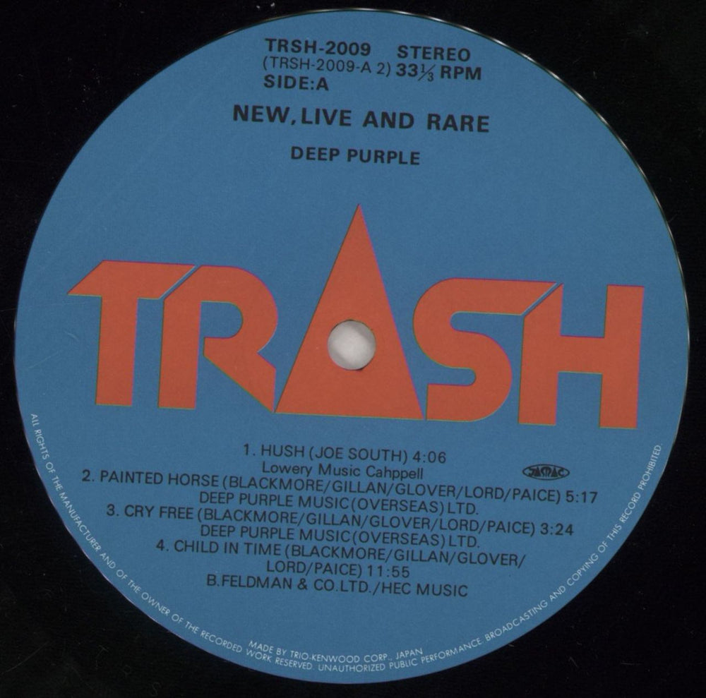 Deep Purple New Live And Rare Japanese vinyl LP album (LP record) DEELPNE549556