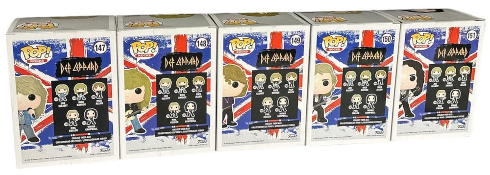 Def Leppard Def Leppard - Full Band Set - Funko Pop! UK Toy