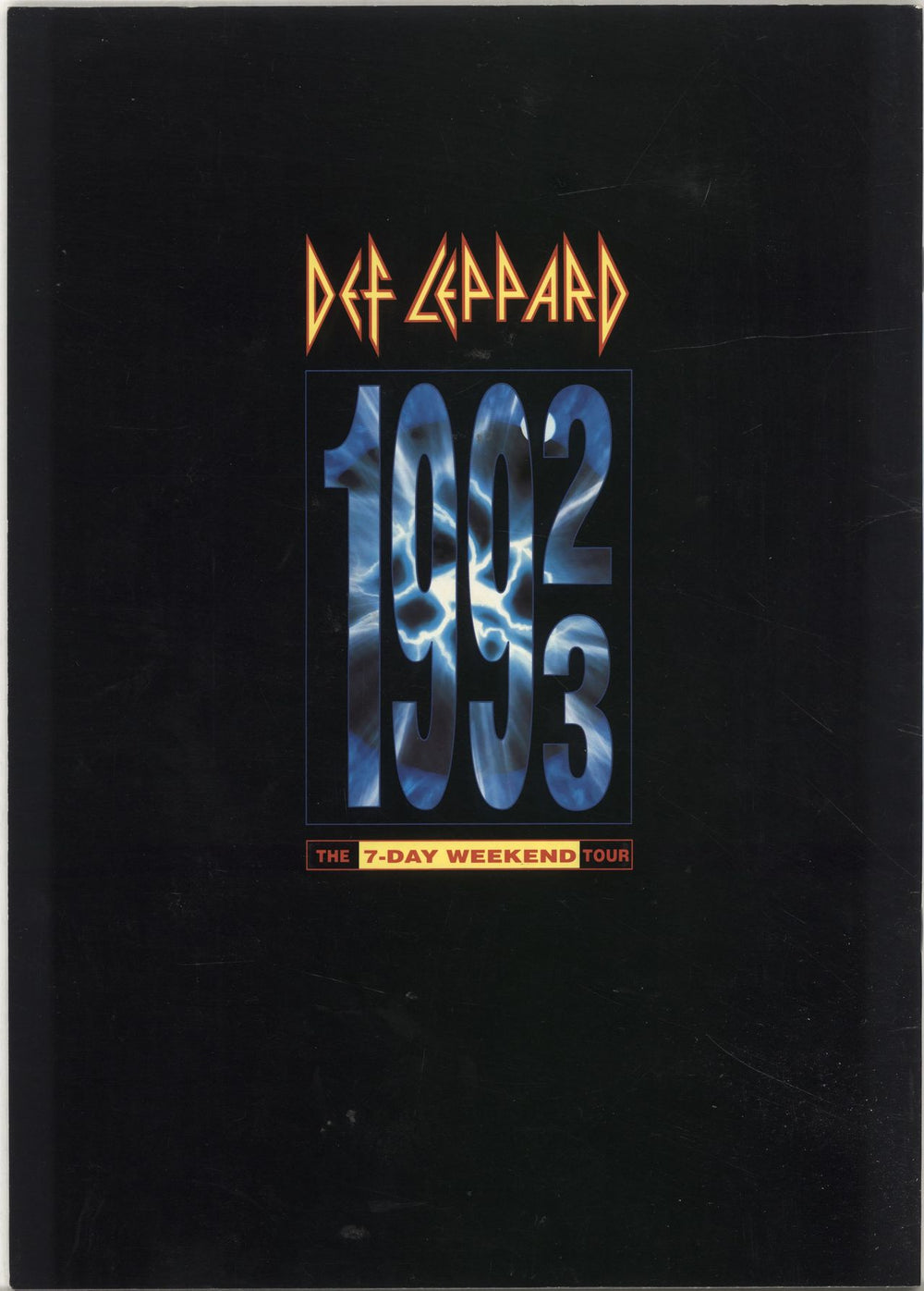 Def Leppard The 7-Day Weekend Tour + Ticket stub UK tour programme DEFTRTH694056