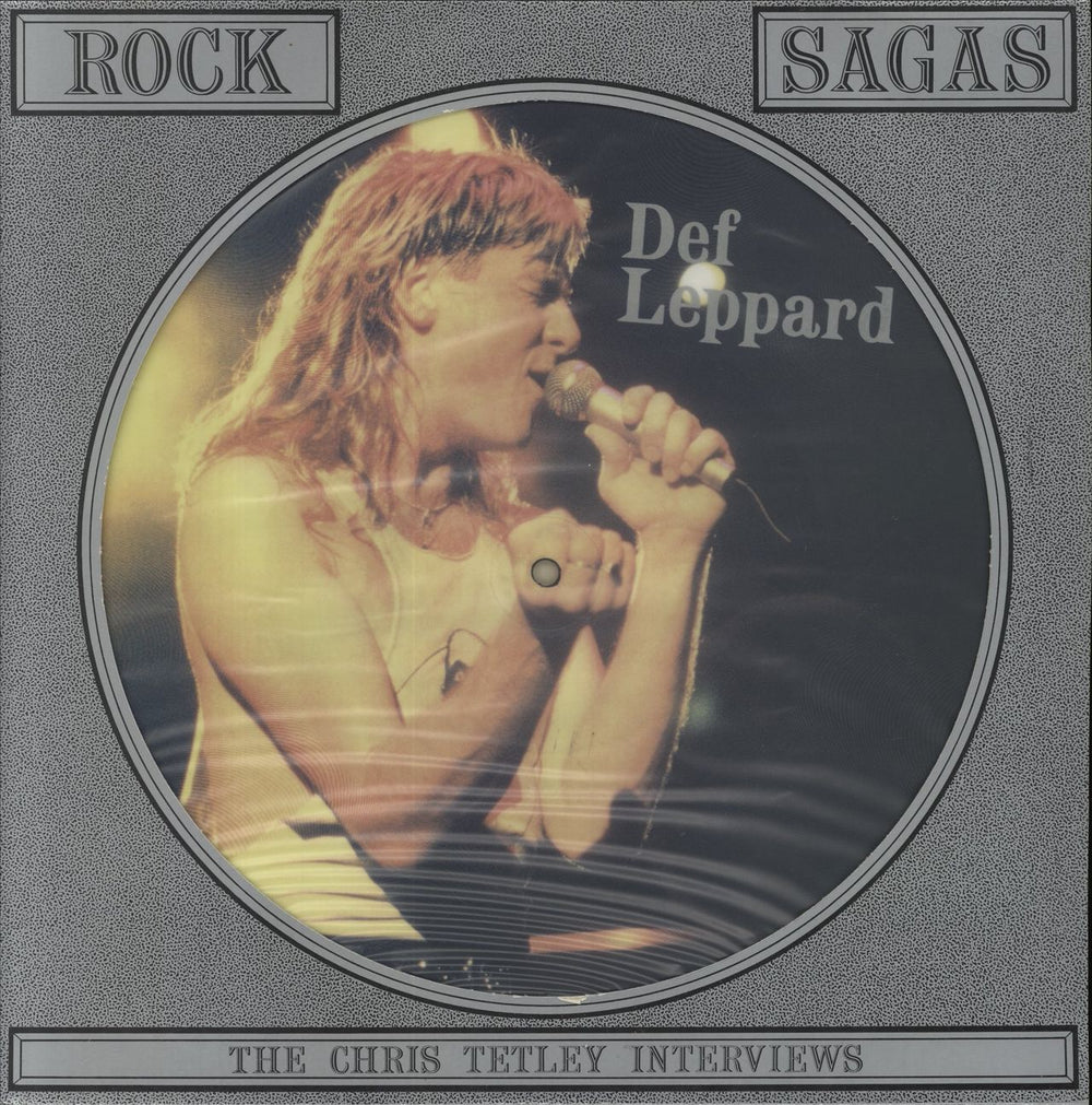 Def Leppard The Chris Tetley Interviews UK picture disc LP (vinyl picture disc album) CT1011