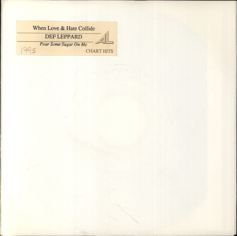 Def Leppard When Love & Hate Collide - Jukebox UK Promo 7" vinyl single (7 inch record / 45) LEPJB14