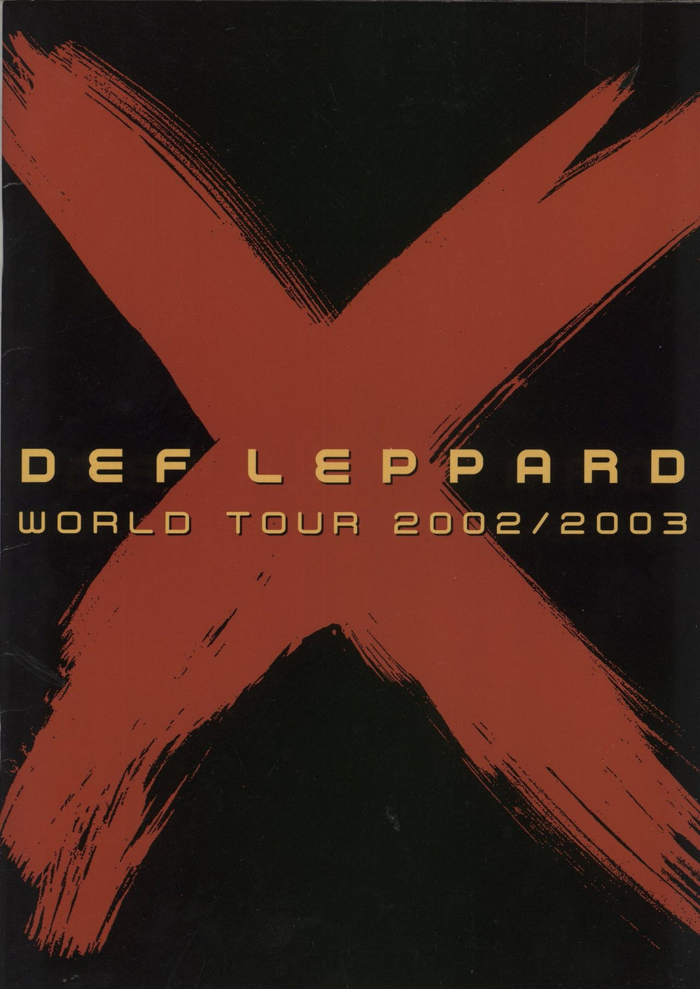 Def Leppard World Tour 2003 + Ticket Stub UK tour programme TOUR PROGRAMME