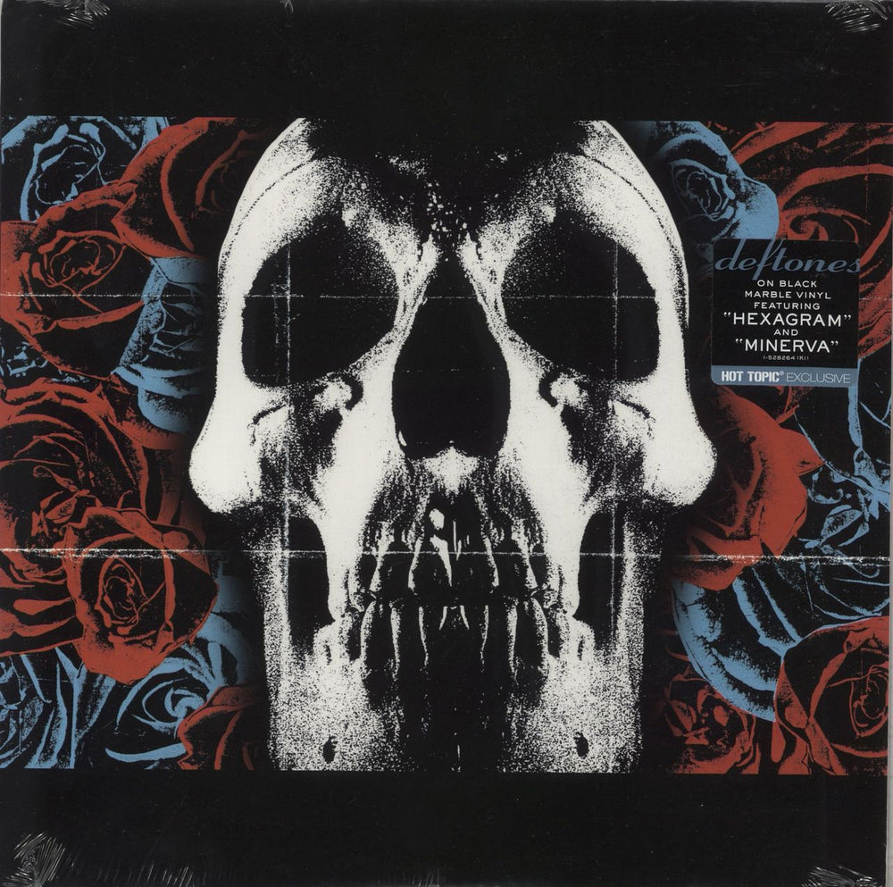 Deftones Deftones - Black Marbled Vinyl - Sealed US vinyl LP album (LP record) 48350-1