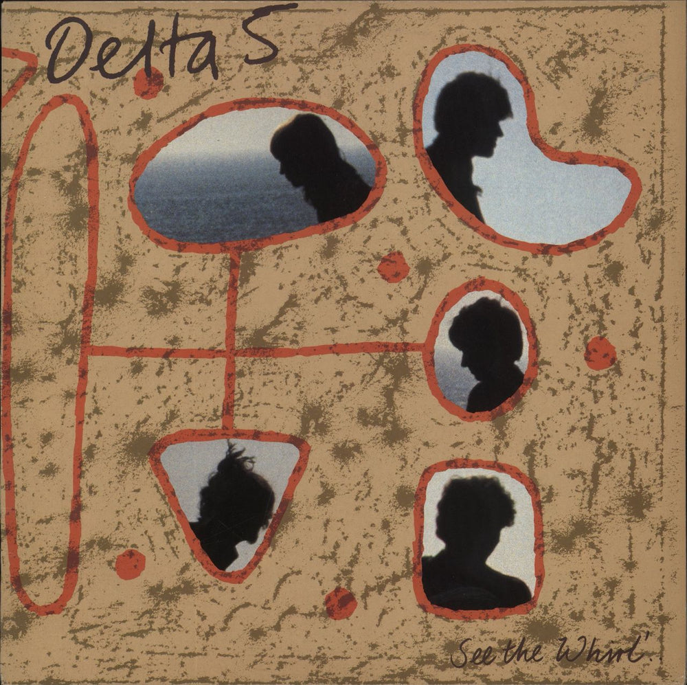 Delta Five See The Whirl + postcard & PR UK vinyl LP album (LP record) PREX6