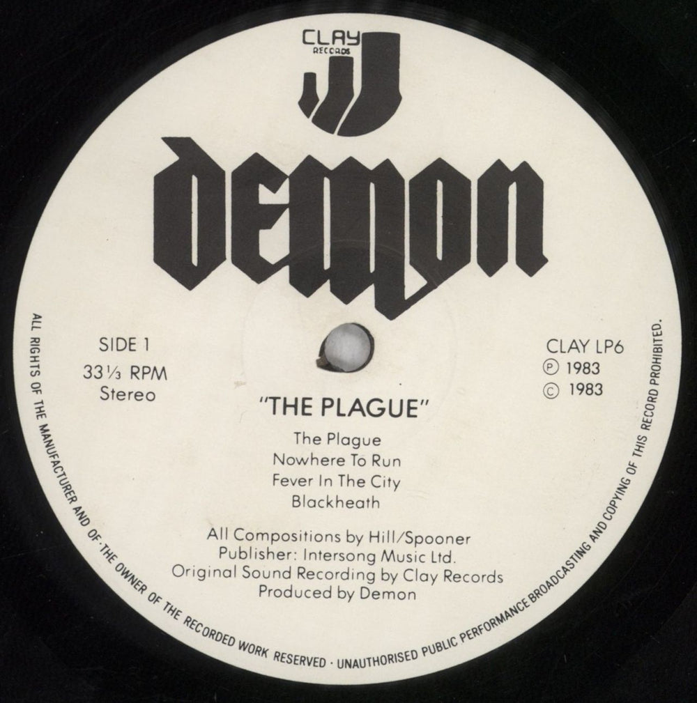 Demon (Rock) The Plague UK vinyl LP album (LP record) DEMLPTH581486