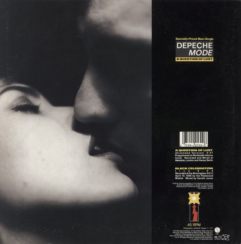 Depeche Mode A Question Of Time/Lust US 12" vinyl single (12 inch record / Maxi-single) 075992053006