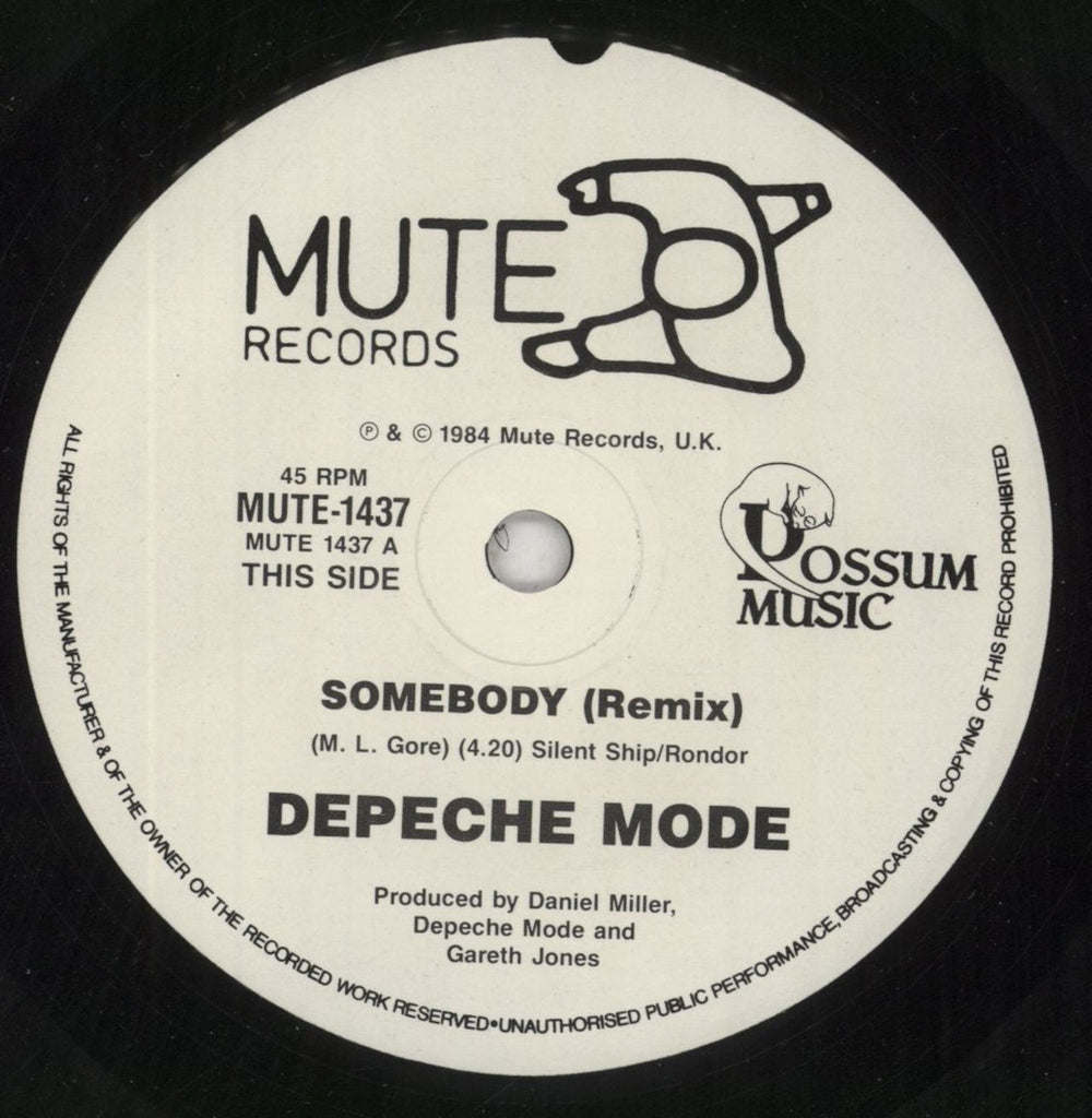 Depeche Mode Blasphemous Rumours Australian 7" vinyl single (7 inch record / 45) DEP07BL233375