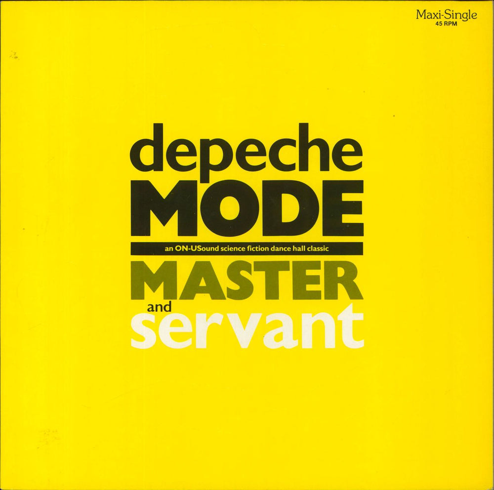 Depeche Mode Master & Servant - ON-U Sound Science Fiction... Mix German 12" vinyl single (12 inch record / Maxi-single) INT126.826