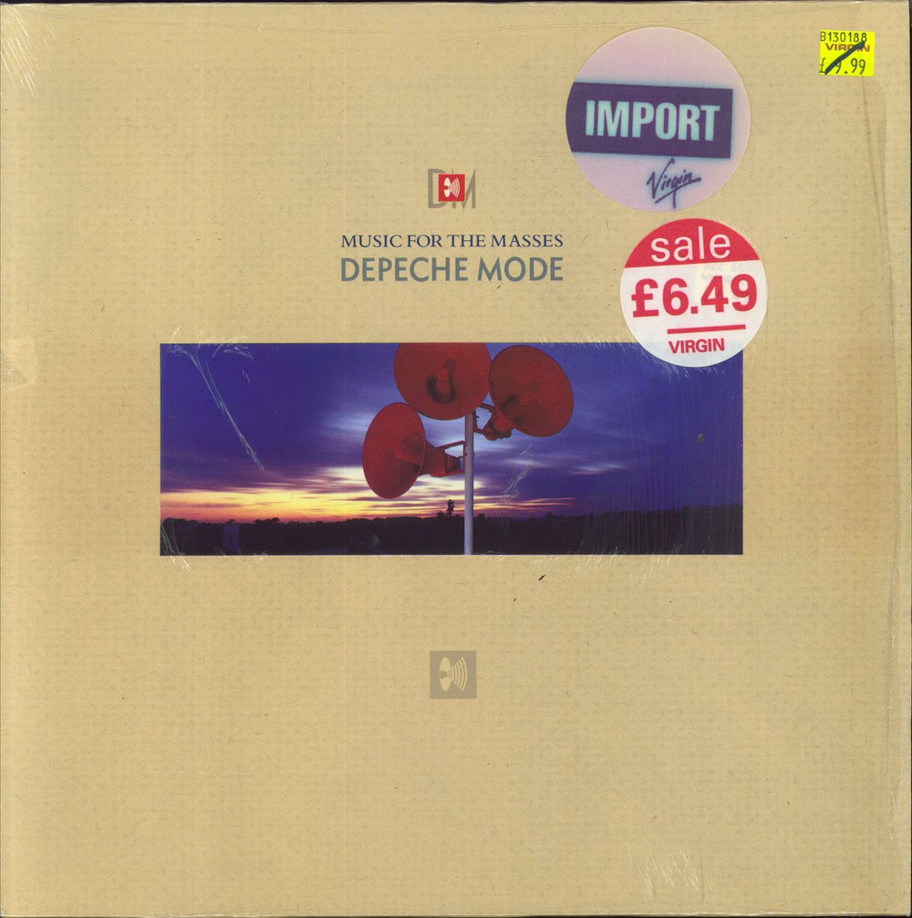 Depeche Mode Music For The Masses - Blue Vinyl - Shrink German vinyl LP album (LP record) INT146.833