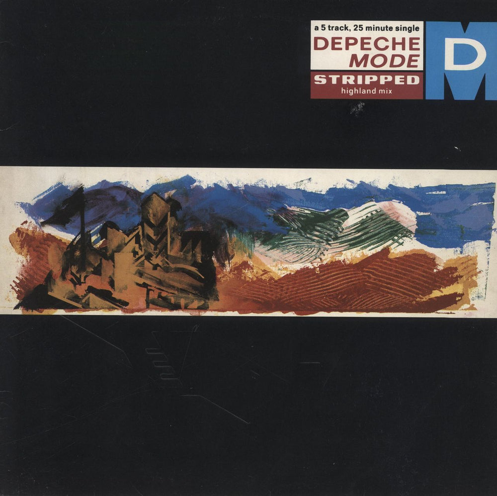 Depeche Mode Stripped (Highland Mix) - 1st - EX UK 12" vinyl single (12 inch record / Maxi-single) 12BONG10