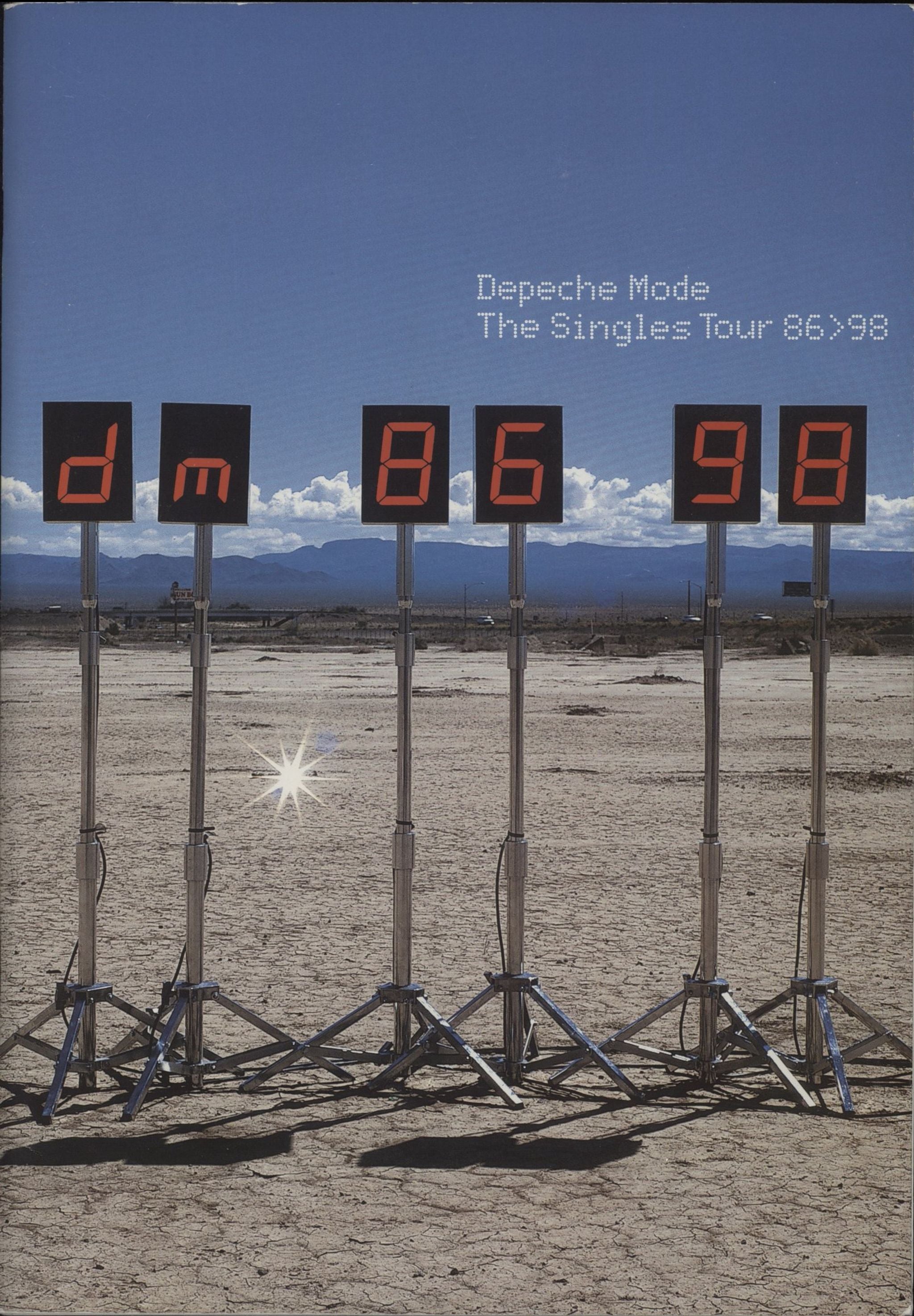 Depeche Mode The Singles Tour 86>98 + Ticket stub UK tour programme PROGRAMME + TICKET