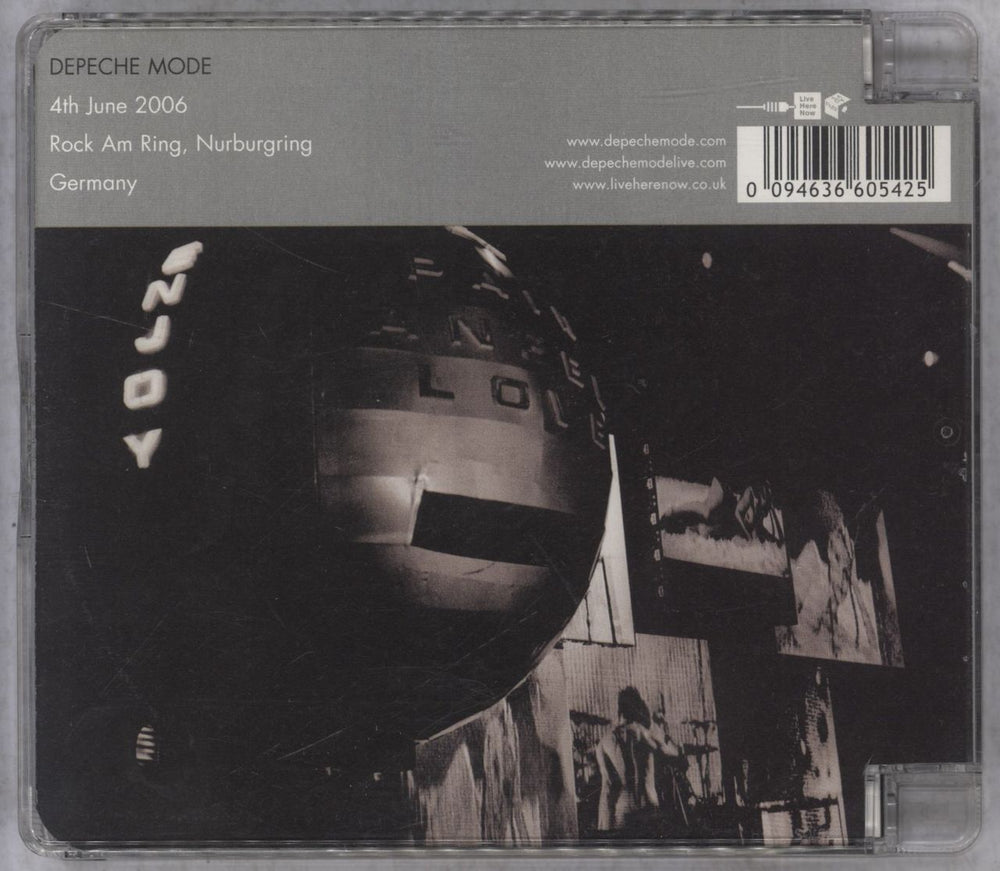 Depeche Mode Touring The Angel - 4th June 2006 - Rock Am Ring, Nurburgring, Germany UK 2 CD album set (Double CD) 094636605425