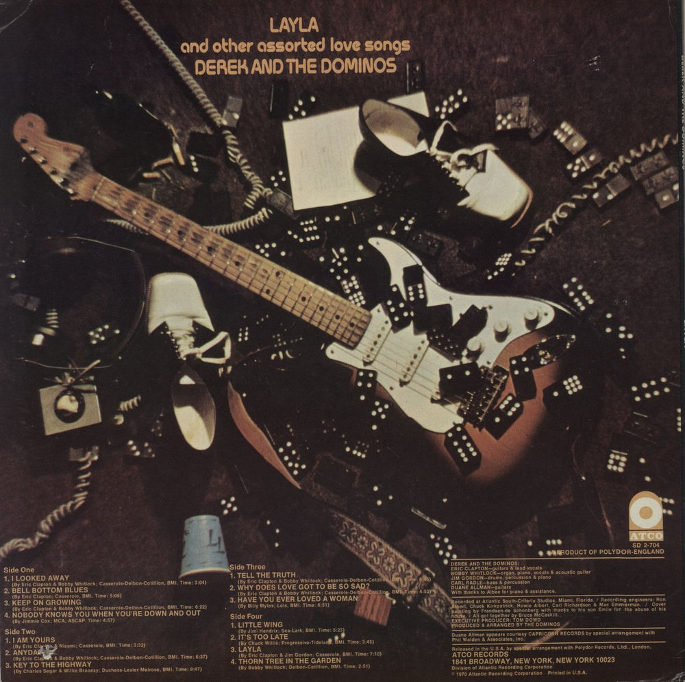 Derek And The Dominos Layla And Other Assorted Love Songs US 2-LP vinyl record set (Double LP Album)