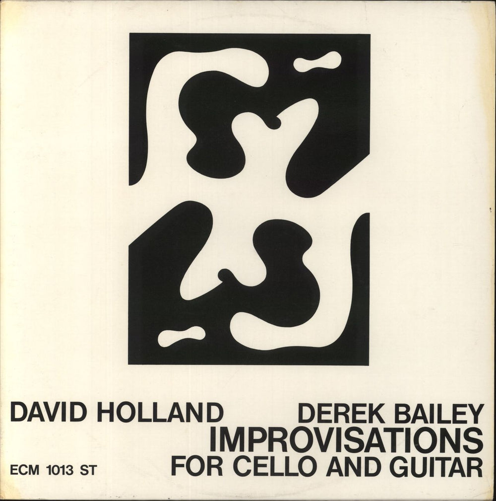 Derek Bailey Improvisations For Cello And Guitar German vinyl LP album (LP record) ECM1013ST