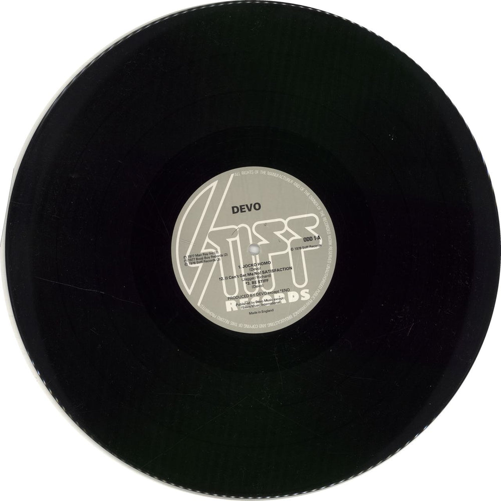 Devo B Stiff - Grey Labels UK 12" vinyl single (12 inch record / Maxi-single) DVO12BS706486