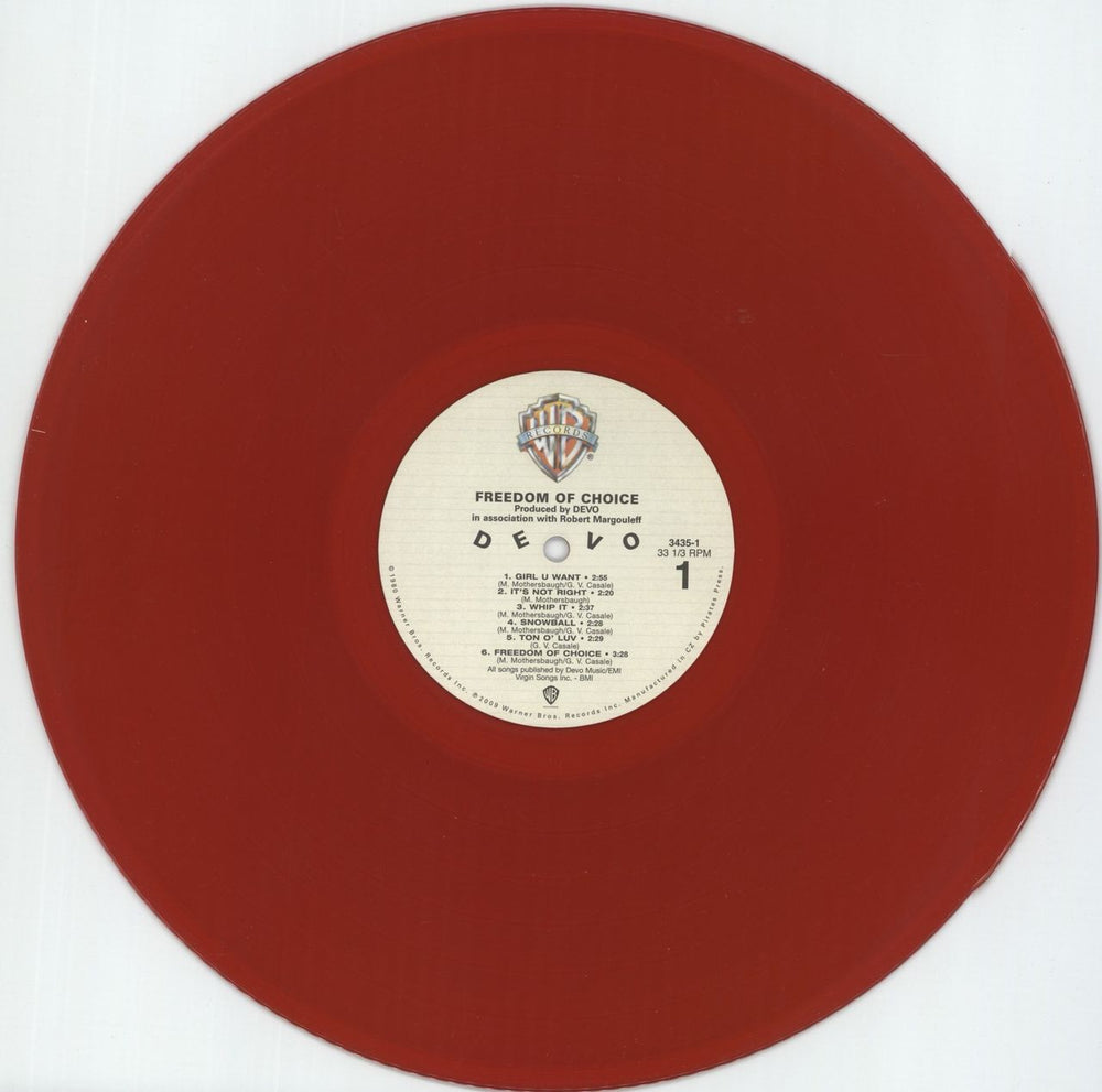 Devo Freedom Of Choice US vinyl LP album (LP record) DVOLPFR494229