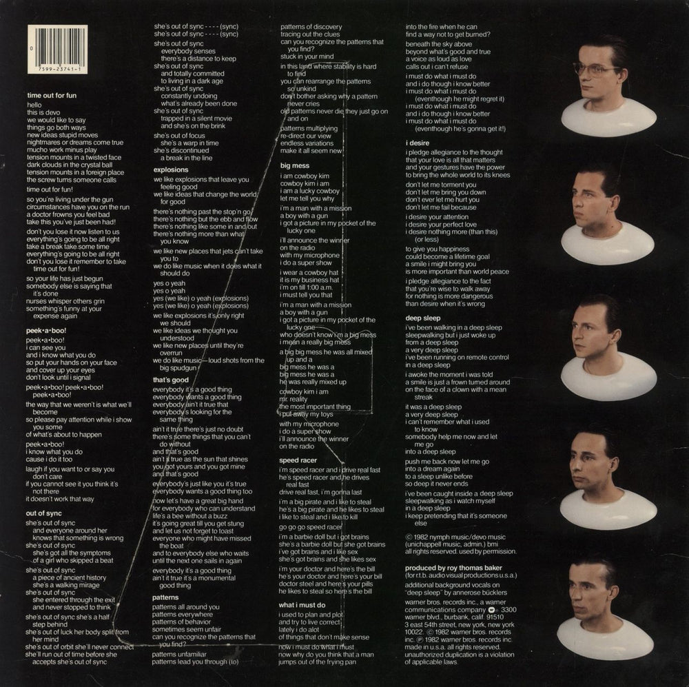 Devo Oh, No! It's Devo - Stand Up Sleeve US vinyl LP album (LP record) 093624302421