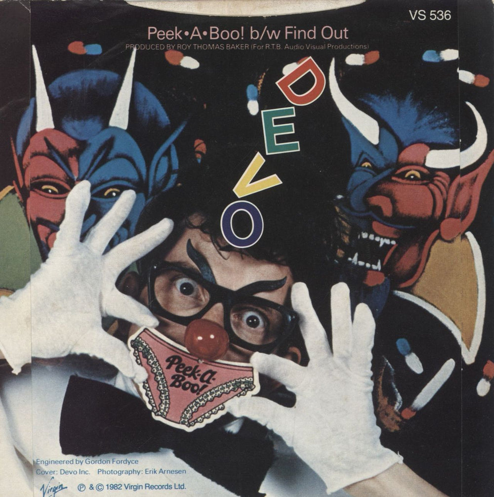 Devo Peek-A-Boo UK 7" vinyl single (7 inch record / 45)