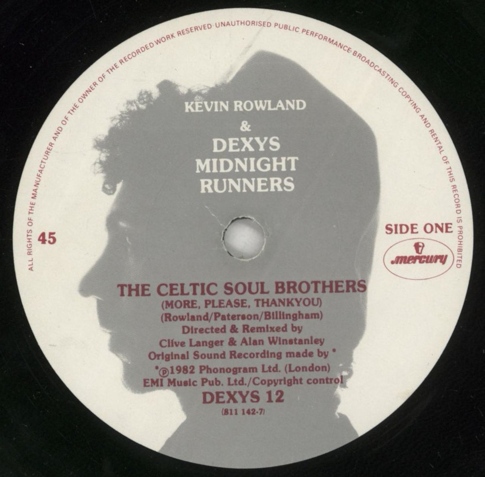 Dexys Midnight Runners The Celtic Soul Brothers UK 7" vinyl single (7 inch record / 45) DEX07TH786301