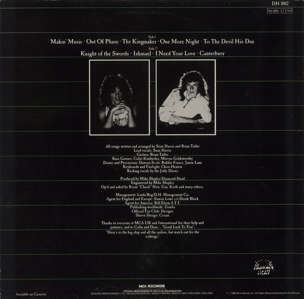 Diamond Head Canterbury UK vinyl LP album (LP record)