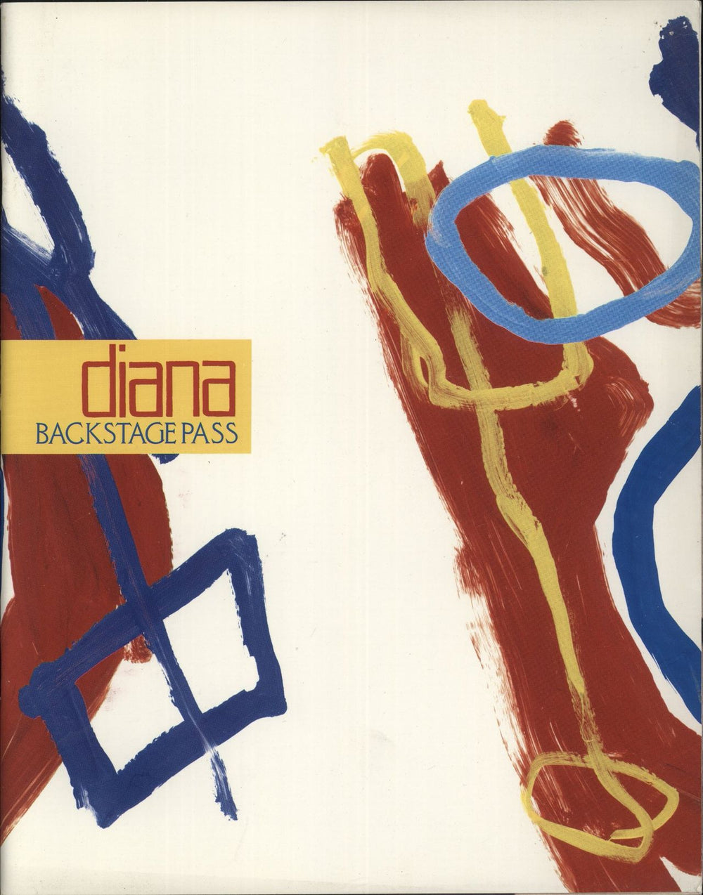 Diana Ross Backstage Pass + Ticket UK tour programme TOUR PROGRAMME